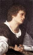 SAVOLDO, Giovanni Girolamo Bust of a Youth sg oil painting on canvas